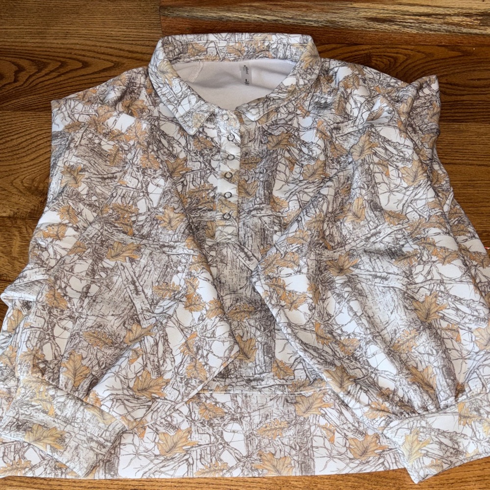 Simply Southern White and Brown Camouflage Shirt